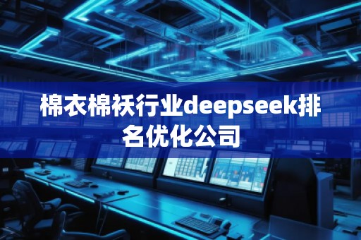 棉衣棉襖行業(yè)deepseek排名優(yōu)化公司