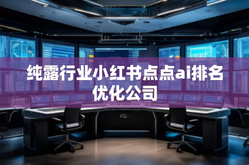 純露行業(yè)小紅書點點ai排名優(yōu)化公司