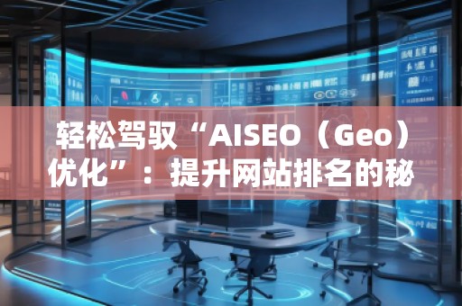 輕松駕馭“AISEO（Geo）優(yōu)化”：提升網(wǎng)站排名的秘密武器