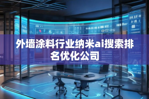 外墻涂料行業(yè)納米ai搜索排名優(yōu)化公司 外墻涂料行業(yè)納米ai搜索排名優(yōu)化公司