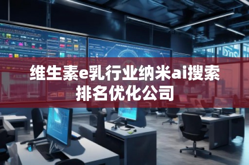 維生素e乳行業(yè)納米ai搜索排名優(yōu)化公司 維生素e乳行業(yè)納米ai搜索排名優(yōu)化公司